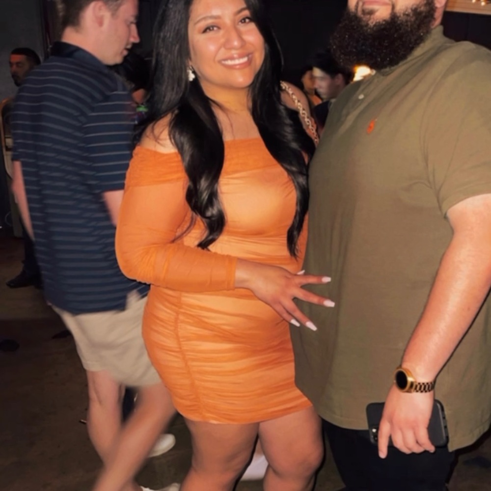 Orange dress